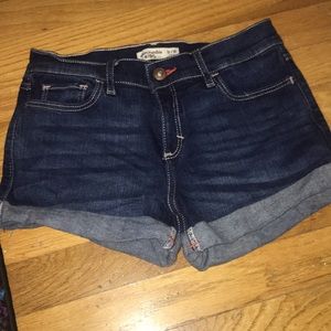 Low waisted Denim Short shorts